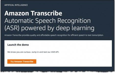 Amazon Transcribe 日本語 感想